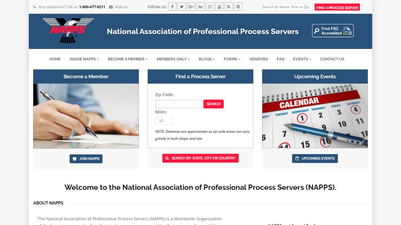 National Association of Professional Process Servers | NAPPS