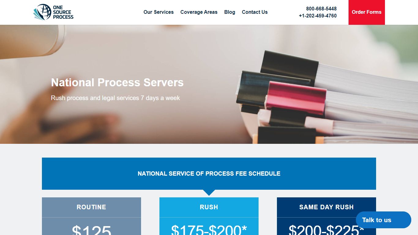 National Process Servers | One Source Process